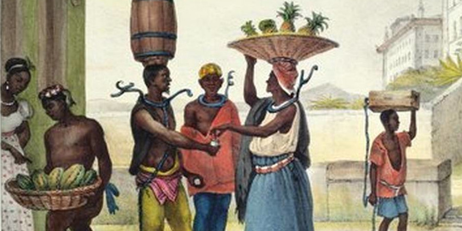 Pintura de Debret, Escravos de ganho.